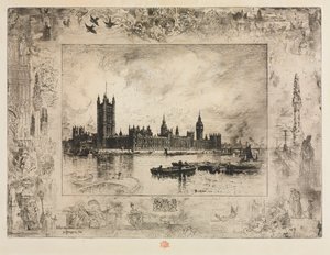 Westminster Place tekijältä Felix Hilaire Buhot