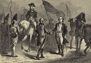 Kenraali Lincoln vastaanottaa Cornwallisin miekan kenraali O