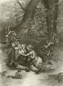 Juhannusyön unelma. IV näytös, kohtaus I (syväpaino) tekijältä Felix Octavius Carr Darley