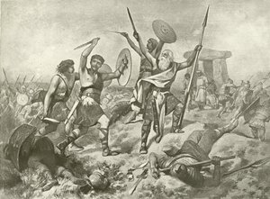 Cymbeline. V näytös, kohtaus II (syväpaino) tekijältä Felix Octavius Carr Darley