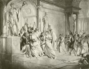 Julius Caesar. III näytös - Scene I (syväpaino) tekijältä Felix Octavius Carr Darley