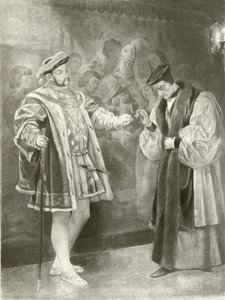 Kuningas Henrik VIII. V näytös, I kohtaus (syväpaino) tekijältä Felix Octavius Carr Darley