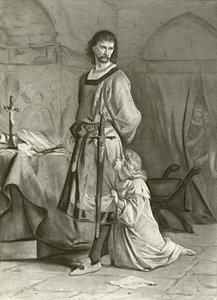 Kuningas Johannes. IV näytös, kohtaus I (syväpaino) tekijältä Felix Octavius Carr Darley