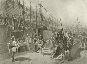 Kuningas Richard II. I näytös, kohtaus III (syväpaino) tekijältä Felix Octavius Carr Darley