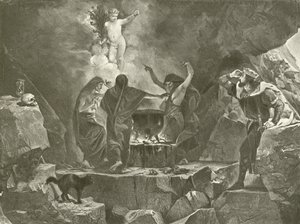 Macbeth. IV näytös, kohtaus I (syväpaino) tekijältä Felix Octavius Carr Darley