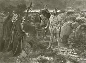 Macbeth. I näytös, kohtaus III (syväpaino) tekijältä Felix Octavius Carr Darley