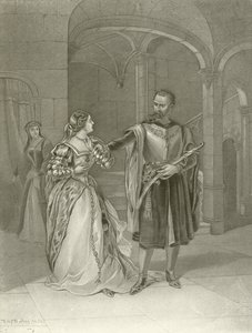 Othello. IV näytös, kohtaus II (syväpaino) tekijältä Felix Octavius Carr Darley