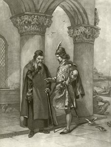 Venetsian kauppias. I näytös, kohtaus III (syväpaino) tekijältä Felix Octavius Carr Darley