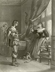 The Merry Wives of Windsor. Näytös III, kohtaus IV (syväpaino). tekijältä Felix Octavius Carr Darley