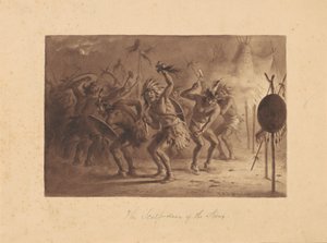 Siouxin päänahkatanssi tekijältä Felix Octavius Carr Darley