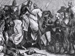 Henrik III (1207-72) Lewesin taistelussa 14. toukokuuta 1264 tekijältä Felix Philippoteaux