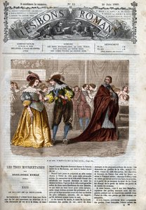 Roomalainen sarja: Alexandre Dumasin (1802-1870) "Kolme muskettisoturia" Kuva XXII luvusta kirjassa "Hyvät romaanit" tekijältä Felix Philippoteaux