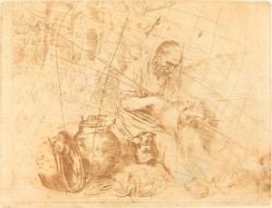 Tinker (Le retameur) tekijältä Felix Régamey after Alphonse Legros