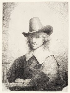Mies korkeahatussa, n. 1645-1650 tekijältä Ferdinand Bol