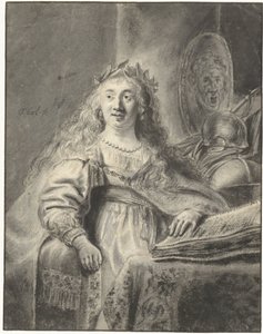 Minerva työhuoneessaan tekijältä Ferdinand Bol