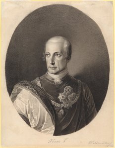 Frans I (1768-1835, vuosina 1792-1806 Pyhän saksalais-roomalaisen keisarikunnan keisari Frans II, vuodesta 1804 Itävallan keisari Frans I) tekijältä Ferdinand Georg Waldmüller