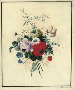 Ruusuja, tulppaaneja, päivänkakkaroita tekijältä Ferdinand Georg Waldmüller