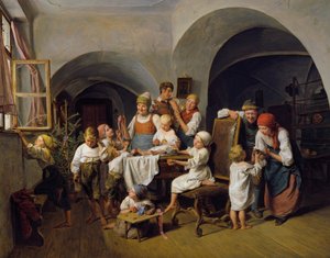 Joulu aamu tekijältä Ferdinand Georg Waldmuller