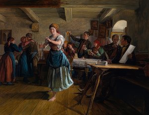 Tanssi. 1863 tekijältä Ferdinand Georg Waldmuller