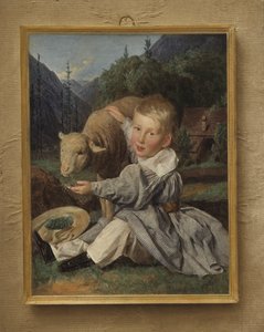 Gustav von Arthaberin muotokuva lapsena tekijältä Ferdinand Georg Waldmuller