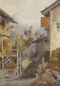 Maalaistaloja Savoy tekijältä Ferdinand Hodler