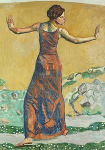 Iloinen nainen, 1911 tekijältä Ferdinand Hodler