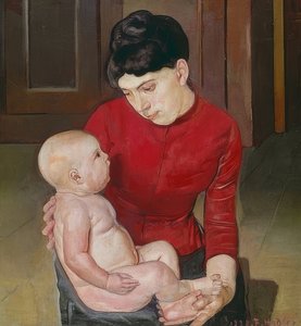Äiti ja lapsi. 1887 tekijältä Ferdinand Hodler
