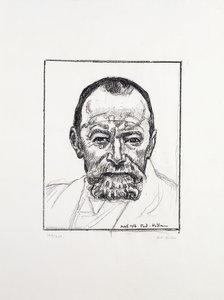 Omakuva, c. 1916-8 tekijältä Ferdinand Hodler