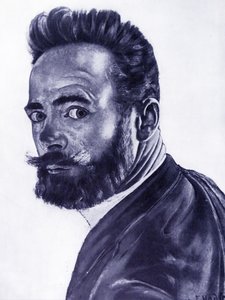 Omakuva, 1891 tekijältä Ferdinand Hodler