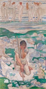 Paimenen unelma, 1896 tekijältä Ferdinand Hodler