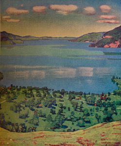 Thunin järvi, Leissigenistä, vuodelta 1910. tekijältä Ferdinand Hodler