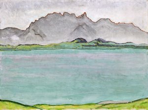 Stockhorn-vuoret ja Thun-järvi, 1911
