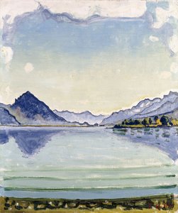 Thun-järvi Leissingenin lähellä, 1909 tekijältä Ferdinand Hodler