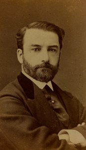 Ranskalaisen taidemaalarin Léon Joseph Florentin Bonnatin muotokuva; käyntikortti