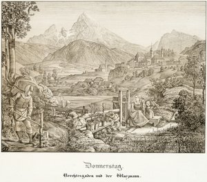 Torstaina: Berchtesgaden ja Watzmann-joet tekijältä Ferdinand Olivier
