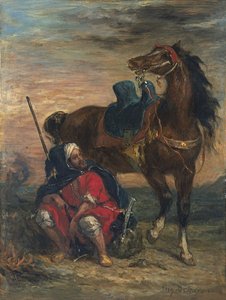 Arab Rider tekijältä Ferdinand Victor Eugene Delacroix