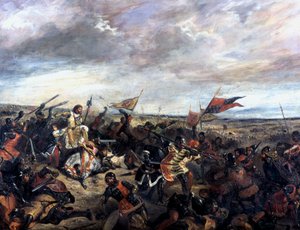 Poitiersin taistelu 1356, 1830 tekijältä Ferdinand Victor Eugene Delacroix