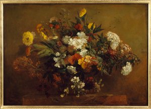 Kukkakimppu. Eugene Delacroix (1798-1863) maalaus tekijältä Ferdinand Victor Eugene Delacroix