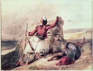 Huonekalut ja erilaiset esineet 1100- ja 1300-luvuilta tekijältä Ferdinand Victor Eugene Delacroix