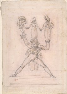 italialainen teatteri tekijältä Ferdinand Victor Eugene Delacroix