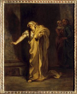 Lady Macbeth unissakävely Kuvitus William Shakespearen (1564-1616) samannimisestä teoksesta. Eugene Delacroix