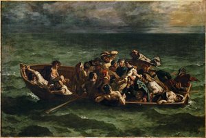 Le naufrage de Don Juan Don Juan haaksirikkoutui ... tekijältä Ferdinand Victor Eugene Delacroix
