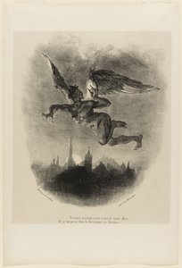 Mefistofeles ilmassa (Faustin etuosa) tekijältä Ferdinand Victor Eugene Delacroix