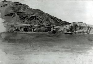 Mers El-Kebir, Algeria (wc paperilla) (bw kuva) tekijältä Ferdinand Victor Eugene Delacroix