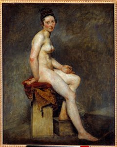 Alaston istuminen sanoo Miss Rose. Eugene Delacroix (1798-1863) maalaus