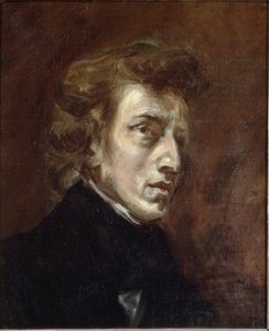 Frederic Chopinin muotokuva tekijältä Ferdinand Victor Eugene Delacroix