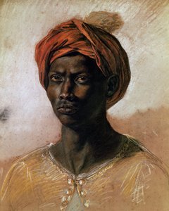 Muotokuva turbaanista, n. 1826 (pastelli paperille)