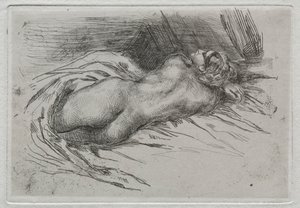 Tutkimus naisesta katsottuna takaa, 1833. tekijältä Ferdinand Victor Eugene Delacroix