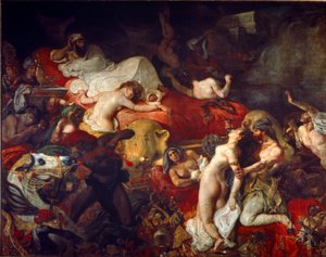 Sardanapalusin kuolema tekijältä Ferdinand Victor Eugene Delacroix