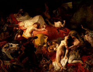 Sardanapalusin kuolema tekijältä Ferdinand Victor Eugene Delacroix